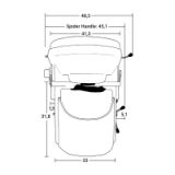 Natures Head Komposttoilette, 12V mit Spider Handle (Handkurbel)