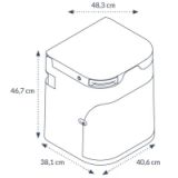 OGO Origin (Version 2023) kompakte Komposttoilette, 12V,  mit elektrischem Rhrwerk